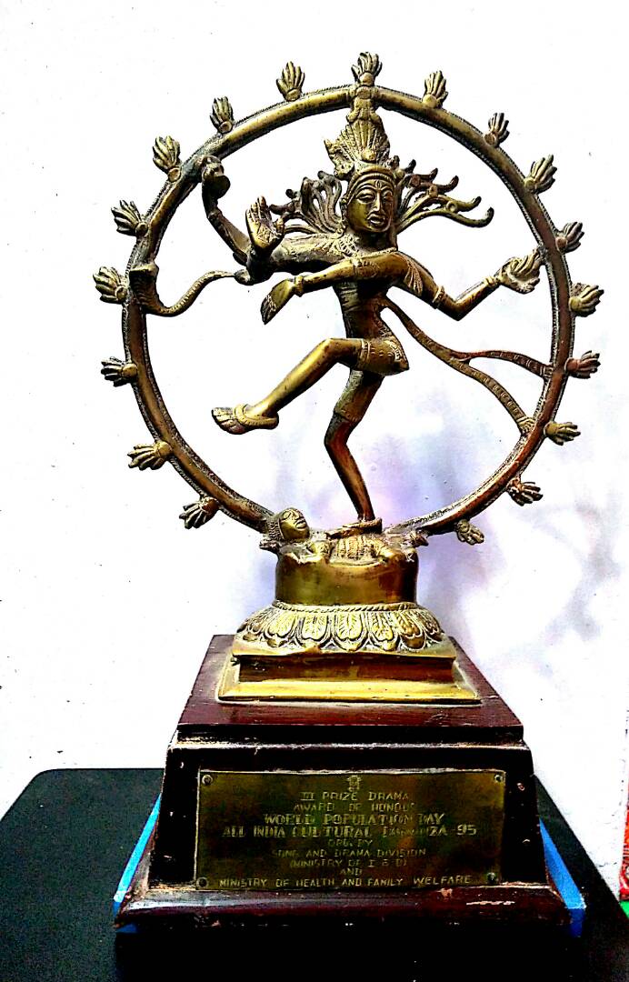 All India Cultural Bonanza Award 95 Best Award of “Doli” Dance Drama ,by Health Minister Govt. of India , Mrs.Mira Kumar .