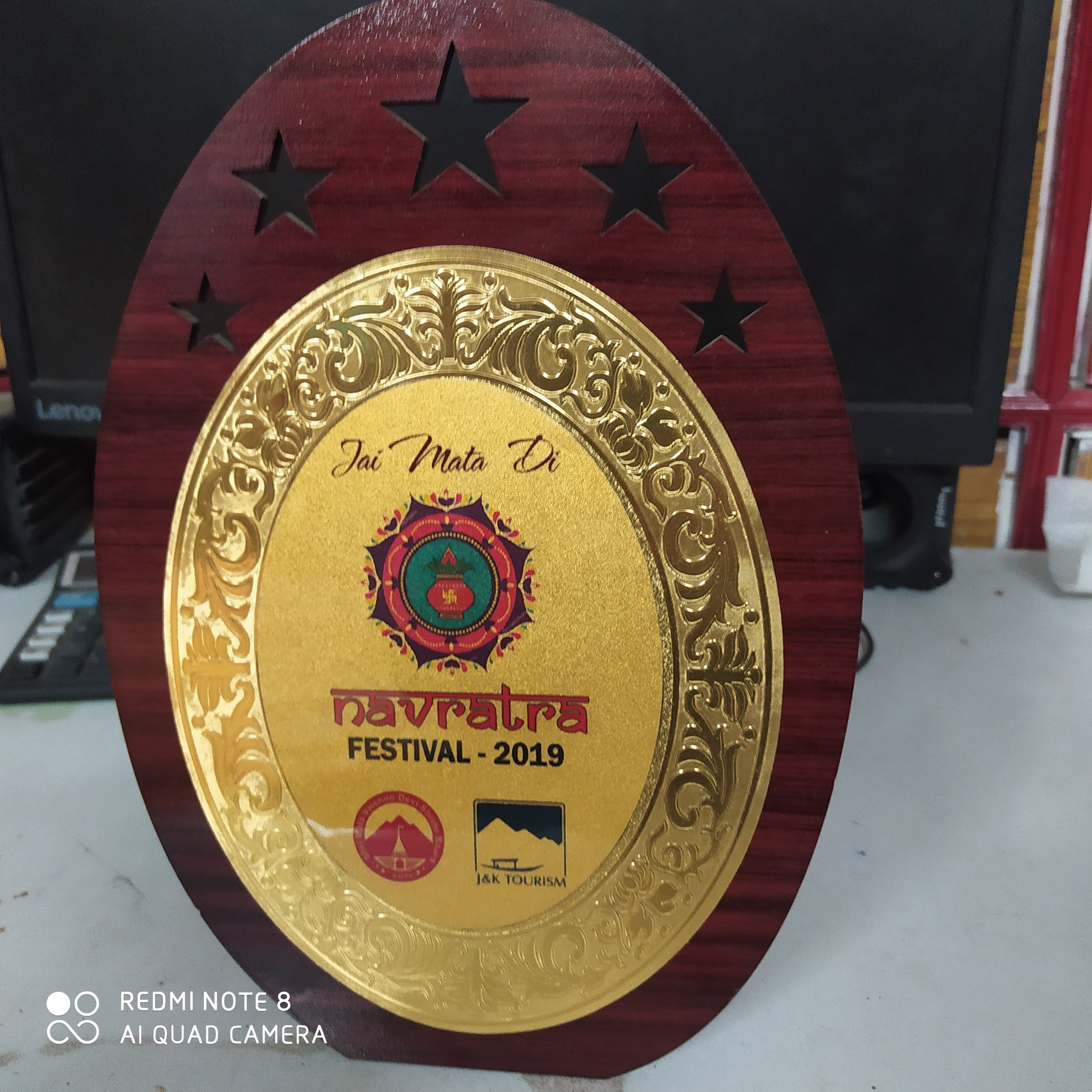 19.Excellent Performance Award of Presentaion “Maa Sheranwali” During Navratra Festival katra 2019 by Regional Outreach bureau  & Department of Tourism  Jammu & Kashmir & Shri Mata Vaishno devi  Shrine board katra